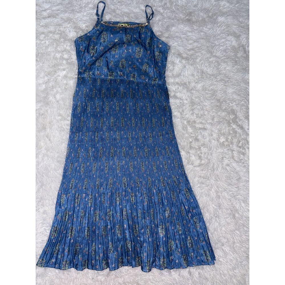 Aurelia Girls Sz. 8/9 Blue Spaghetti Strap Design Sundress. Beautiful, Not Worn